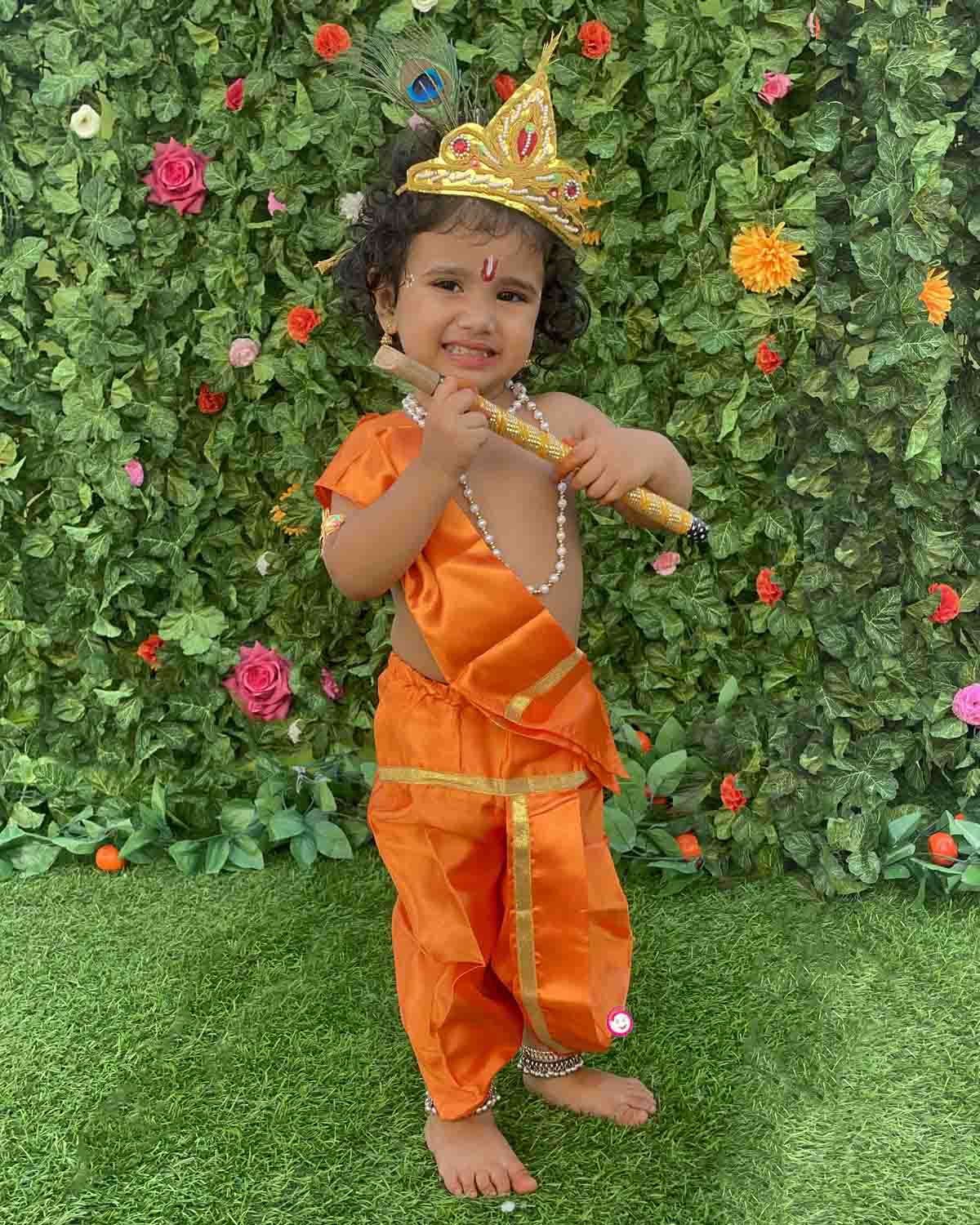 Buy Kaku Fancy Dresses Krishna Costume for Kids | Baby Krishna Dress for  Janmashtami/ Kanha/ Krishnaleela/ Infant Krishna Fancy Dress Costume for  Baby Boys/Girls Online at desertcartINDIA